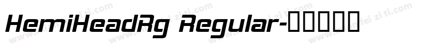 HemiHeadRg Regular字体转换
